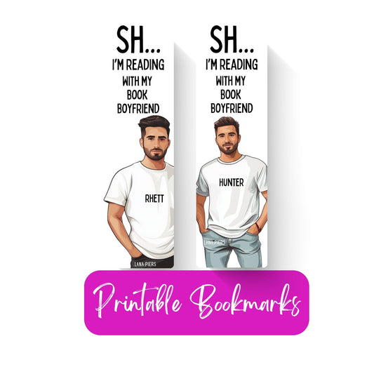 Printable Bookmarks Romcom Book Boyfriends