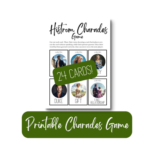 Printable Charades Cards Historical Romance