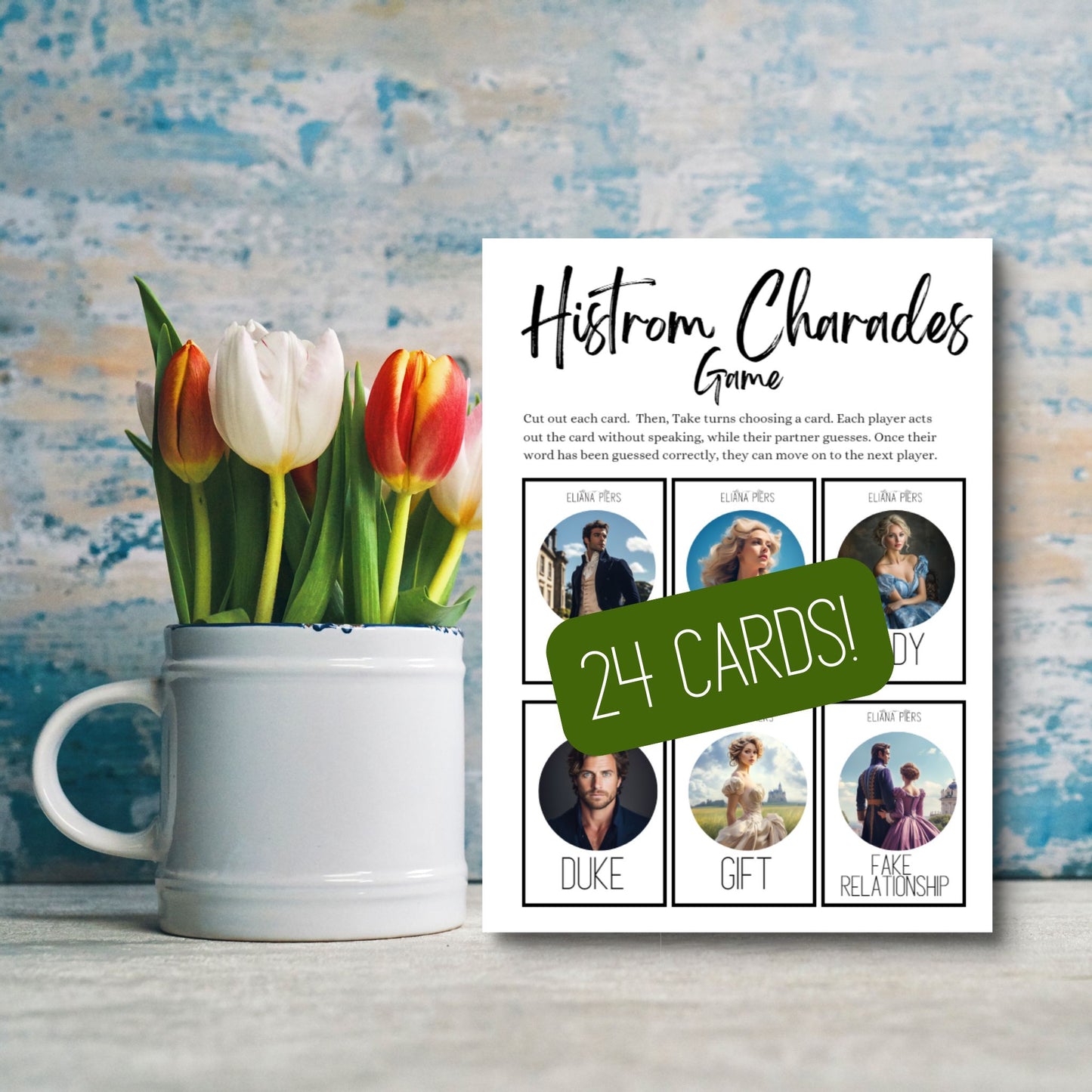 Printable Charades Cards Historical Romance