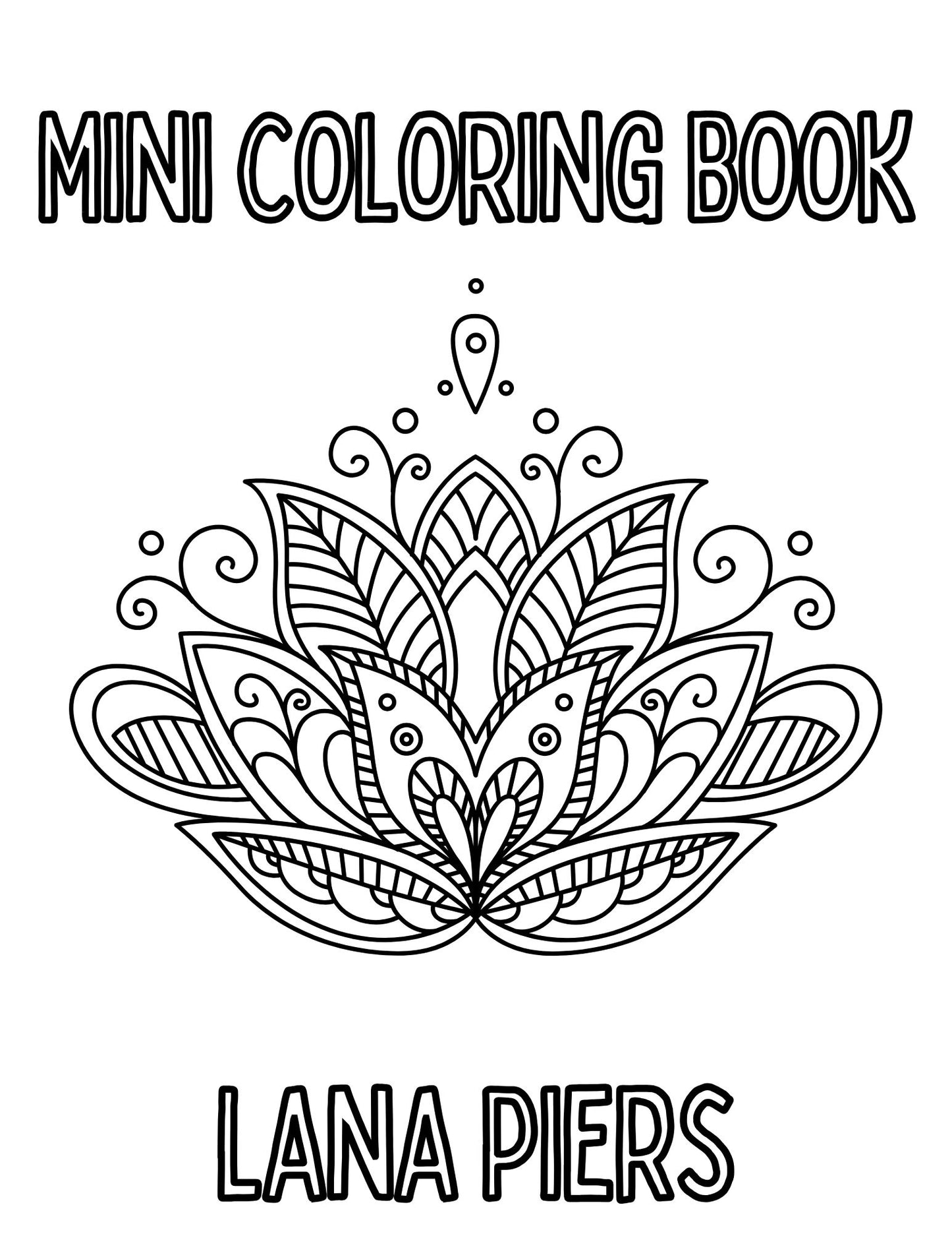 Mini Coloring Book Lana Piers