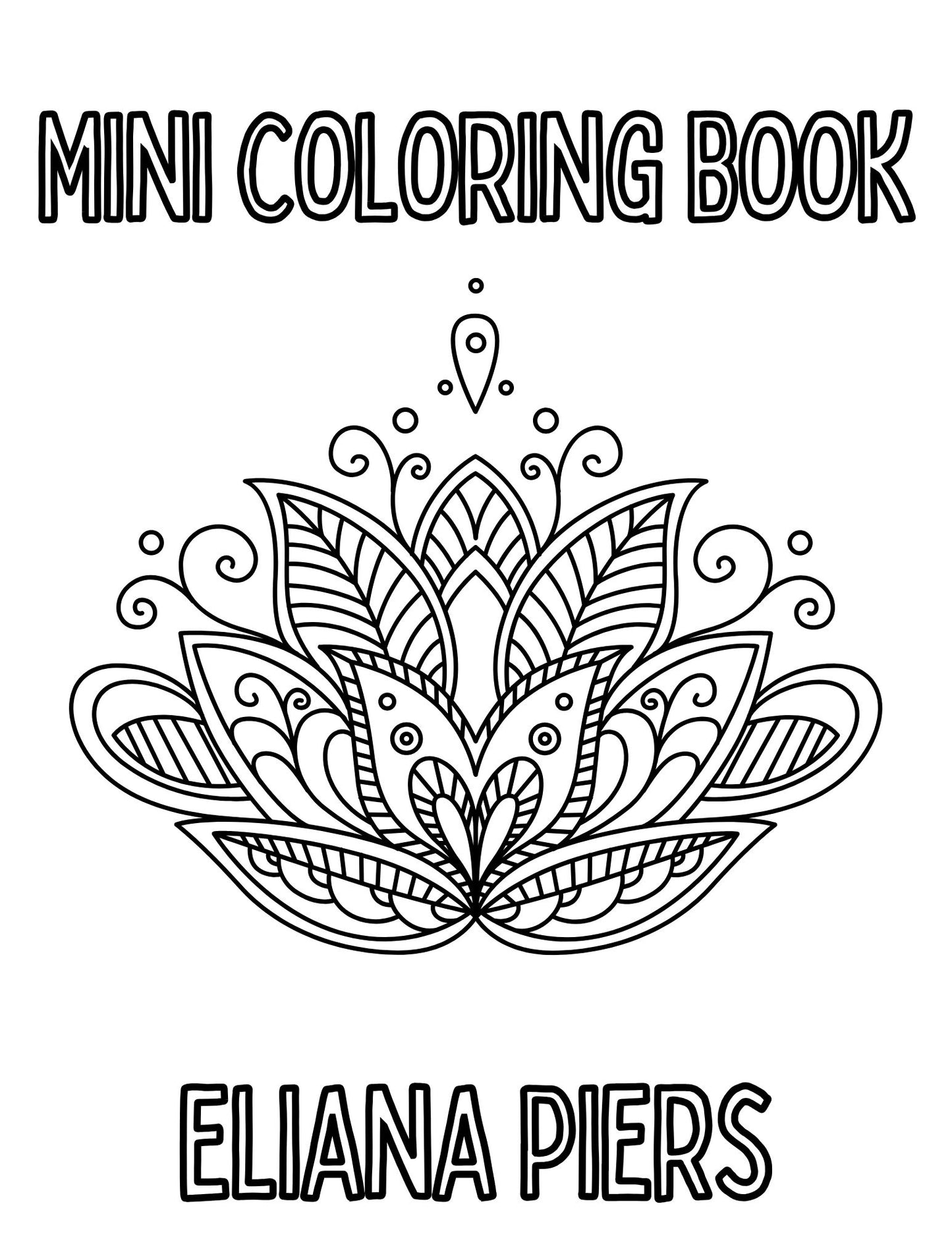 Mini Coloring Book Eliana Piers